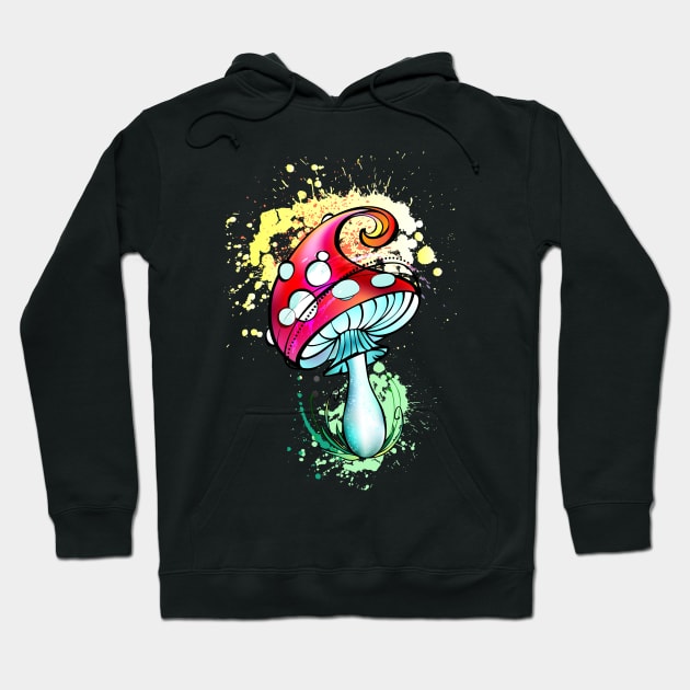 Bright Amanita mushroom Hoodie by Blackmoon9